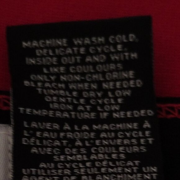 Nygard Red Capris Size L Pull On New - Picture 4 of 4